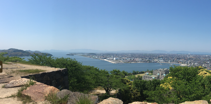 米子城からの中海